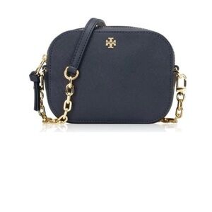 Tory Burch Round Robinson Crossbody Navy Bag